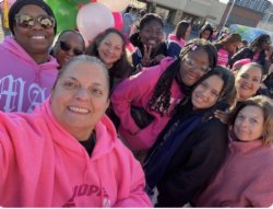 cancer walk 2024 participants from Millennium Art Academy